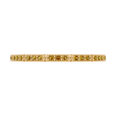 Round Gemstone Dainty Half Eternity Stacking Band