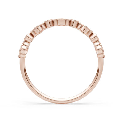 Round Gemstone Dainty Faux Clover Ring