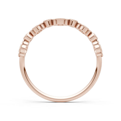 Round Gemstone Dainty Faux Clover Ring