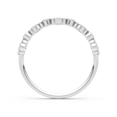 Round Gemstone Dainty Faux Clover Ring