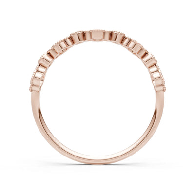 Round Gemstone Dainty Faux Clover Ring