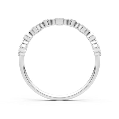 Round Gemstone Dainty Faux Clover Ring