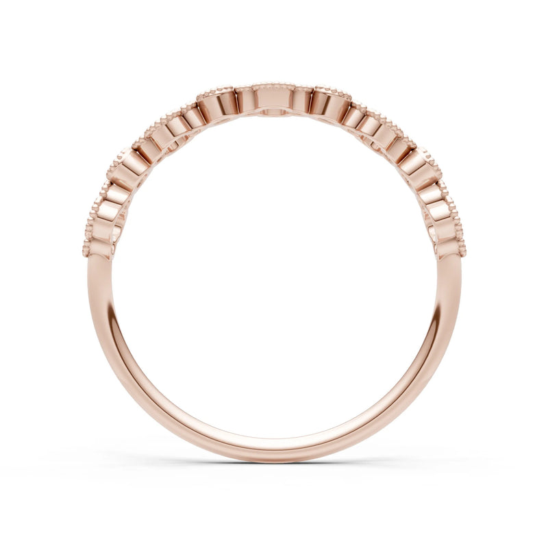 Round Gemstone Dainty Faux Clover Ring