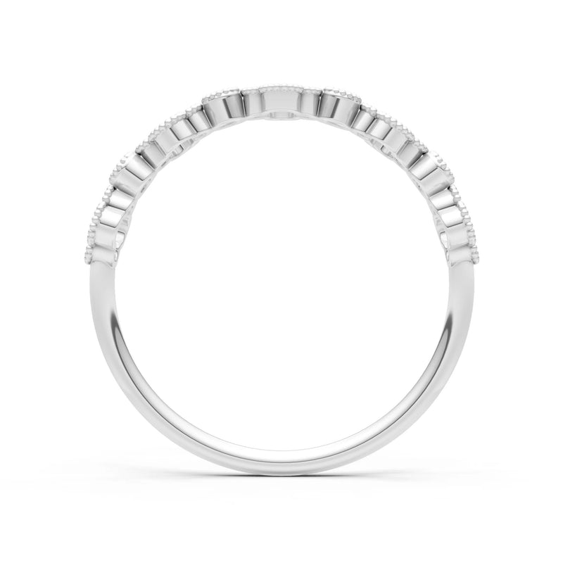 Round Gemstone Dainty Faux Clover Ring