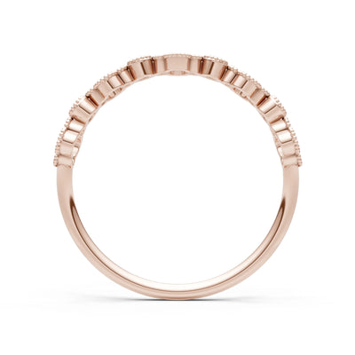 Round Gemstone Dainty Faux Clover Ring