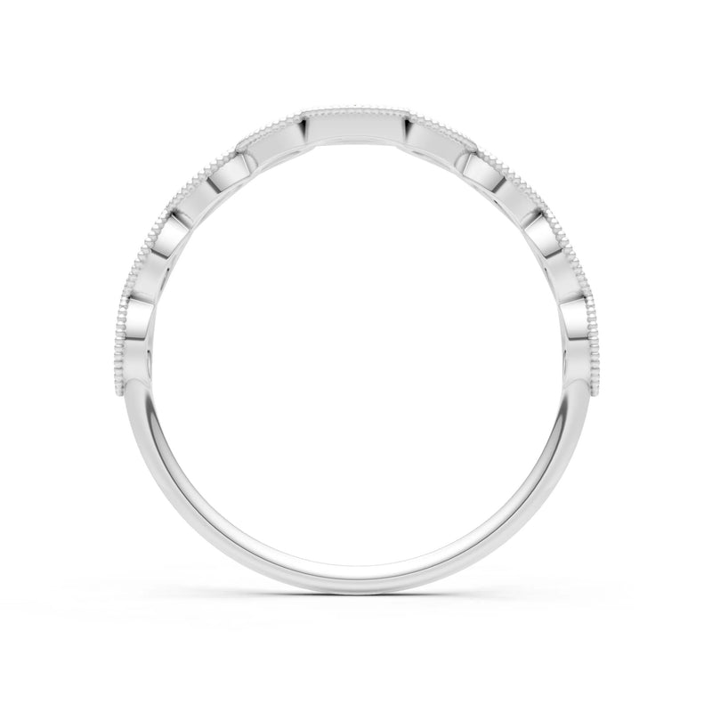 Peridot Dainty Curve Round Cut Band