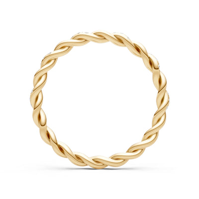 Round Gemstone Dainty Gypsy Dot Station Band