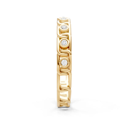 Diamond Dainty Gypsy Dot Station Round Cut Band