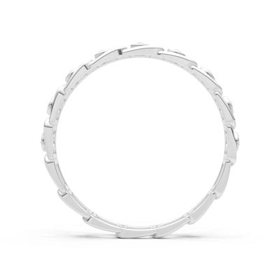 Round Gemstone Dainty Gypsy Dot Station Band