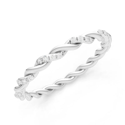 Round Gemstone Dainty Gypsy Dot Station Band
