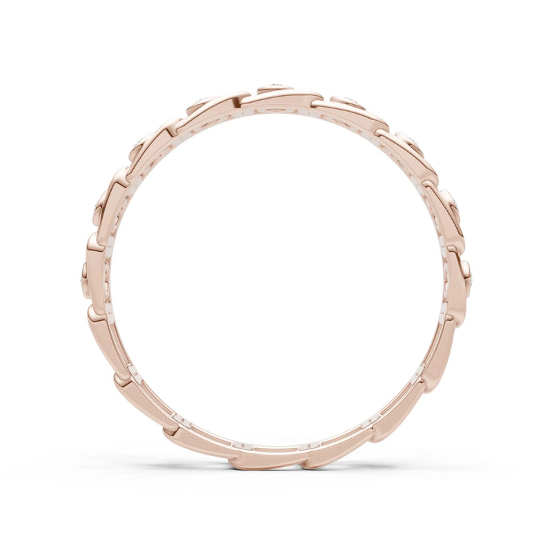 Round Gemstone Dainty Gypsy Dot Station Band