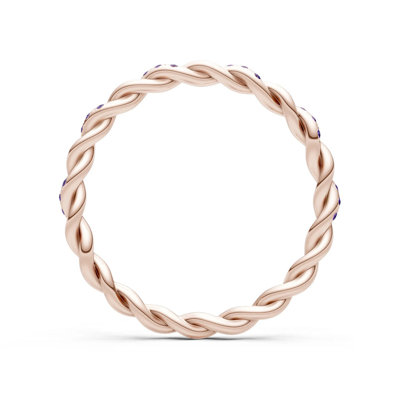 Round Gemstone Dainty Gypsy Dot Station Band