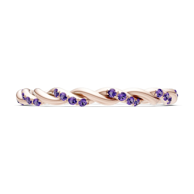 Round Gemstone Dainty Gypsy Dot Station Band