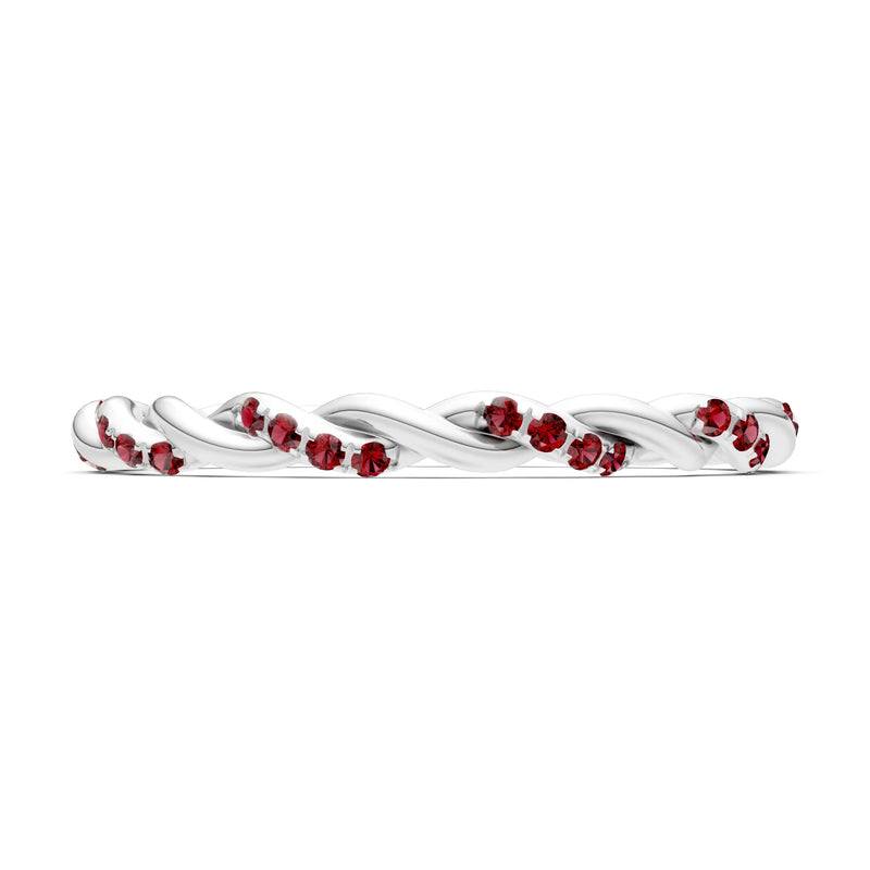 Round Gemstone Dainty Gypsy Dot Station Band