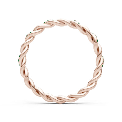 Round Gemstone Dainty Gypsy Dot Station Band