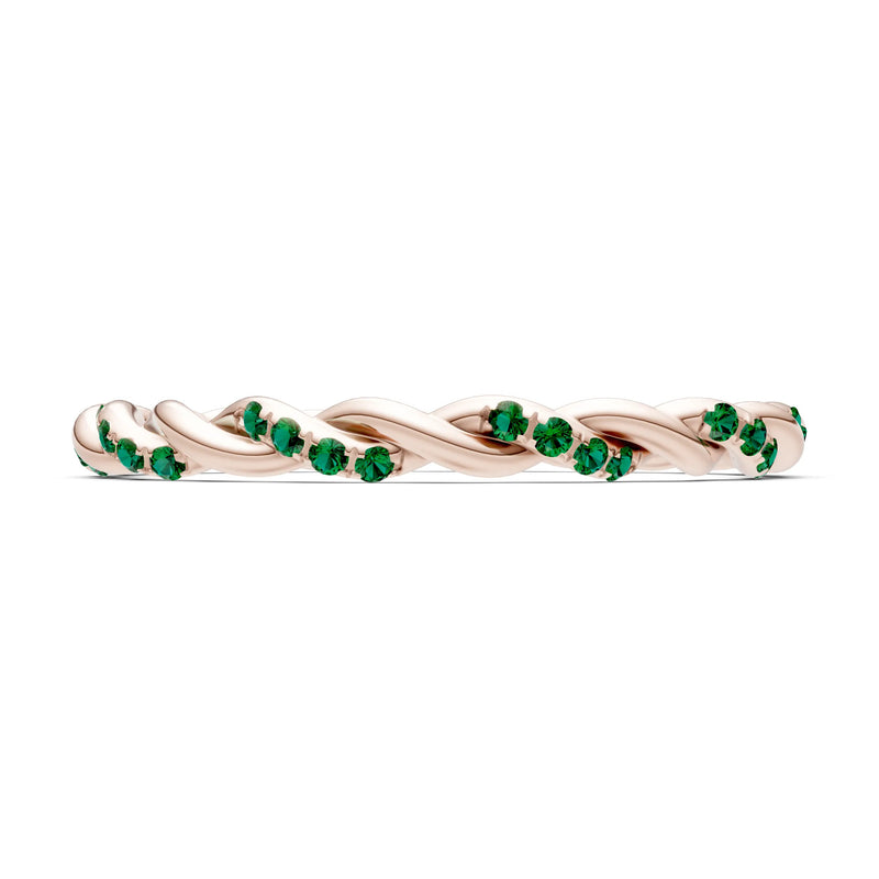 Round Gemstone Dainty Gypsy Dot Station Band