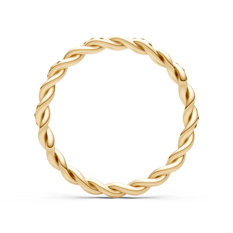 Round Gemstone Dainty Gypsy Dot Station Band