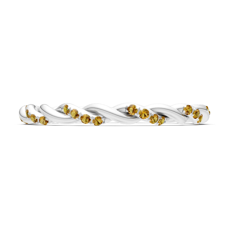 Round Gemstone Dainty Gypsy Dot Station Band