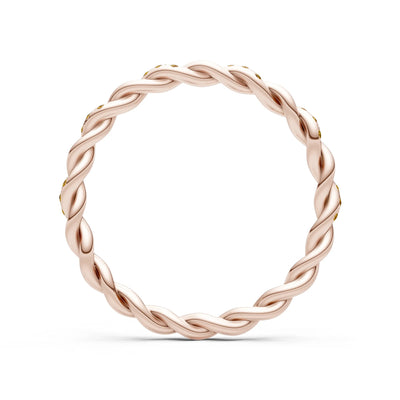 Round Gemstone Dainty Gypsy Dot Station Band