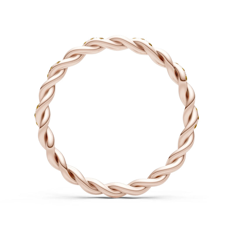 Round Gemstone Dainty Gypsy Dot Station Band