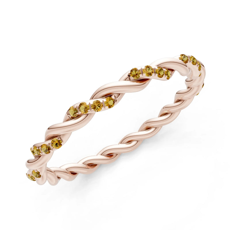Round Gemstone Dainty Gypsy Dot Station Band