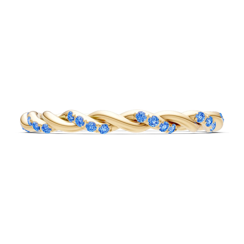 Round Gemstone Dainty Gypsy Dot Station Band