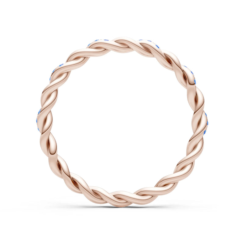 Round Gemstone Dainty Gypsy Dot Station Band