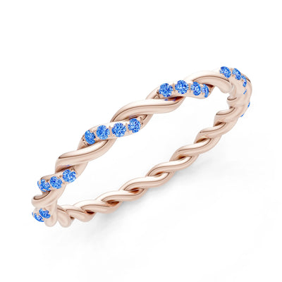 Round Gemstone Dainty Gypsy Dot Station Band