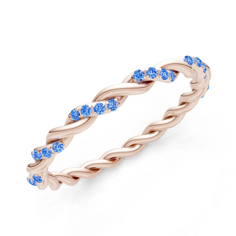 Round Gemstone Dainty Gypsy Dot Station Band