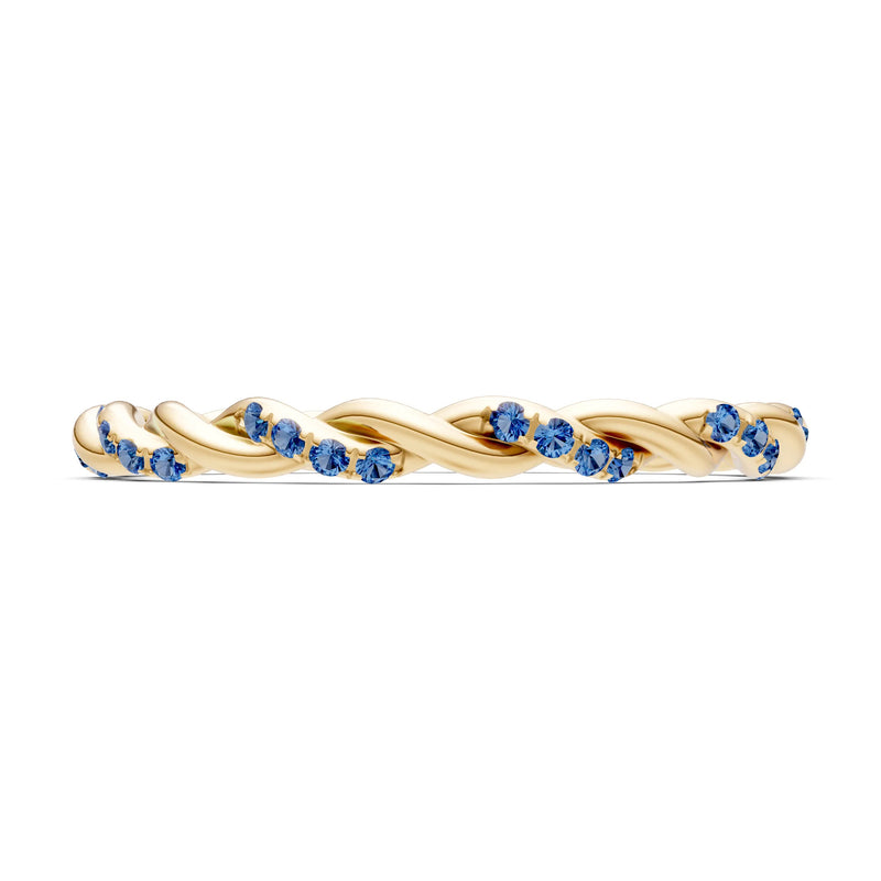 Round Gemstone Dainty Gypsy Dot Station Band
