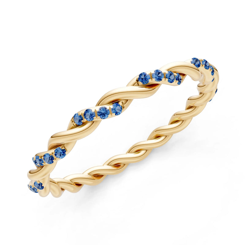 Round Gemstone Dainty Gypsy Dot Station Band
