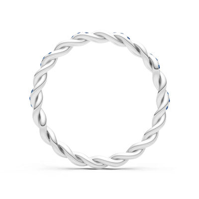 Round Gemstone Dainty Gypsy Dot Station Band