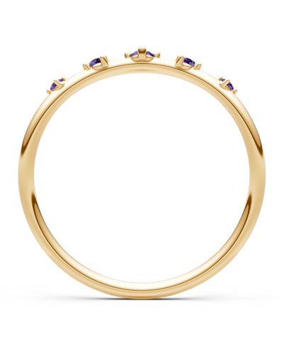 Dainty Tiara Round 5-Stone Half Band