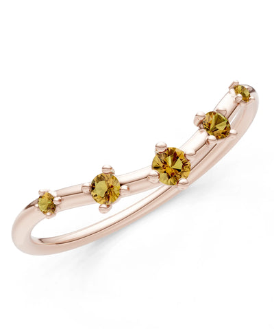 Dainty Tiara Round 5-Stone Half Band