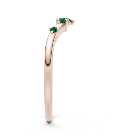 Dainty Tiara Round 5-Stone Half Band