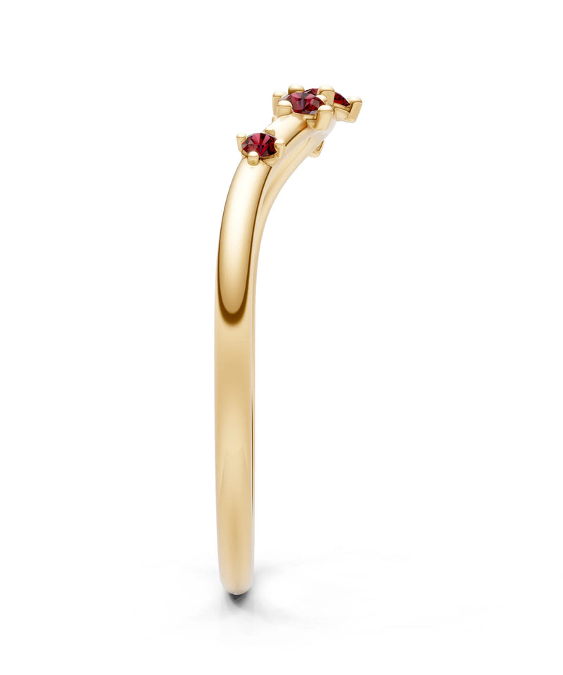 Dainty Tiara Round 5-Stone Half Band