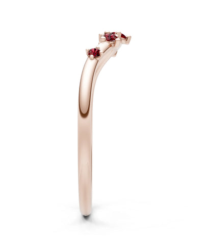 Dainty Tiara Round 5-Stone Half Band