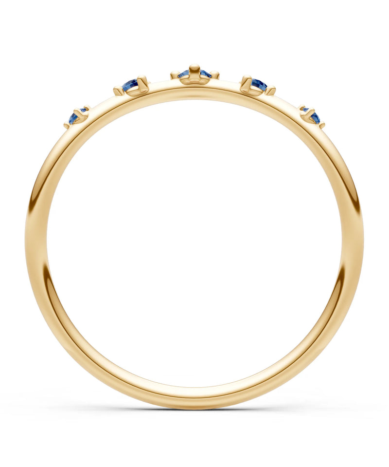 Dainty Tiara Round 5-Stone Half Band