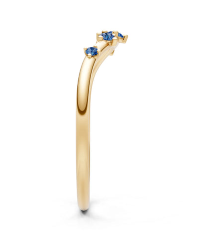 Dainty Tiara Round 5-Stone Half Band