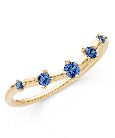 Dainty Tiara Round 5-Stone Half Band