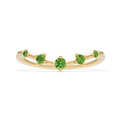 Dainty Tiara Round 5-Stone Half Band