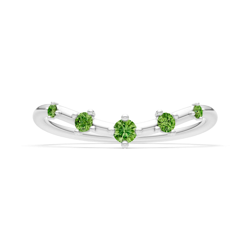 Dainty Tiara Round 5-Stone Half Band