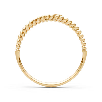 Emerald Dainty Rope Round Cut Double Station Band