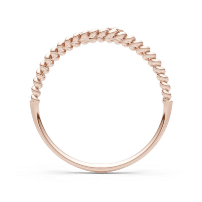 Swiss Blue Topaz Dainty Rope Round Cut Double Station Band