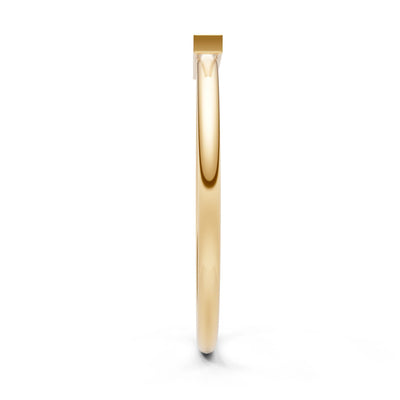 Dainty Slim Bar Round Gemstone Pavé Half Band