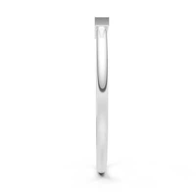 Dainty Slim Bar Round Gemstone Pavé Half Band