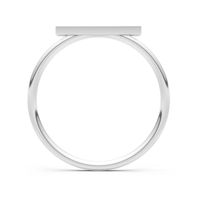 Dainty Slim Bar Round Gemstone Pavé Half Band