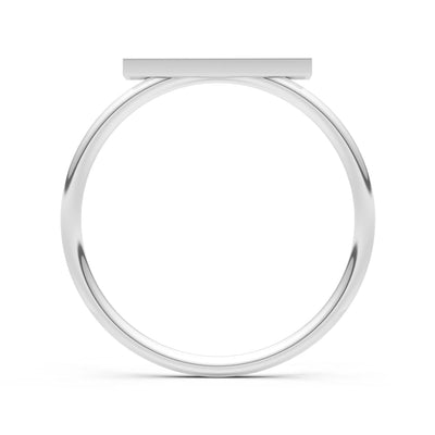 Dainty Slim Bar Round Gemstone Pavé Half Band