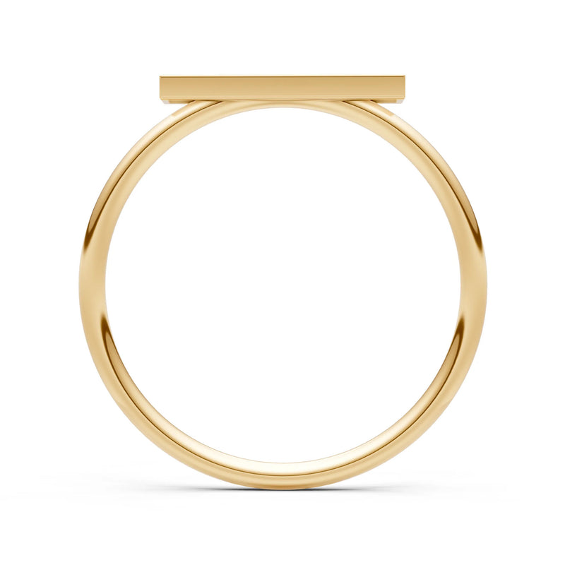 Dainty Slim Bar Round Gemstone Pavé Half Band