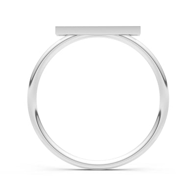 Emerald Dainty Slim Bar Pavé Round Cut Half Band